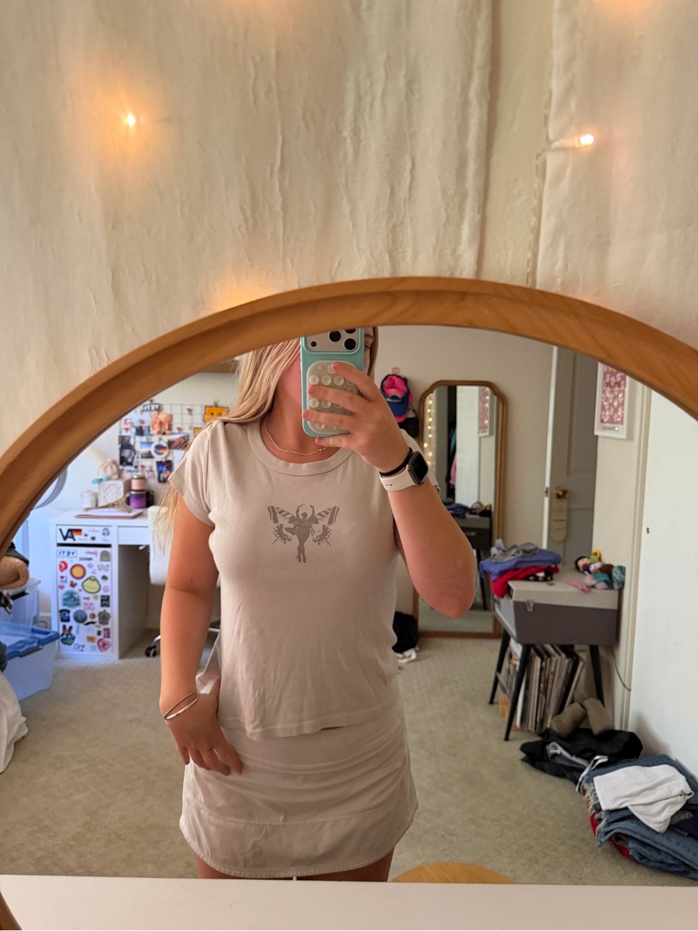 brandy melville butterfly ballerina tee